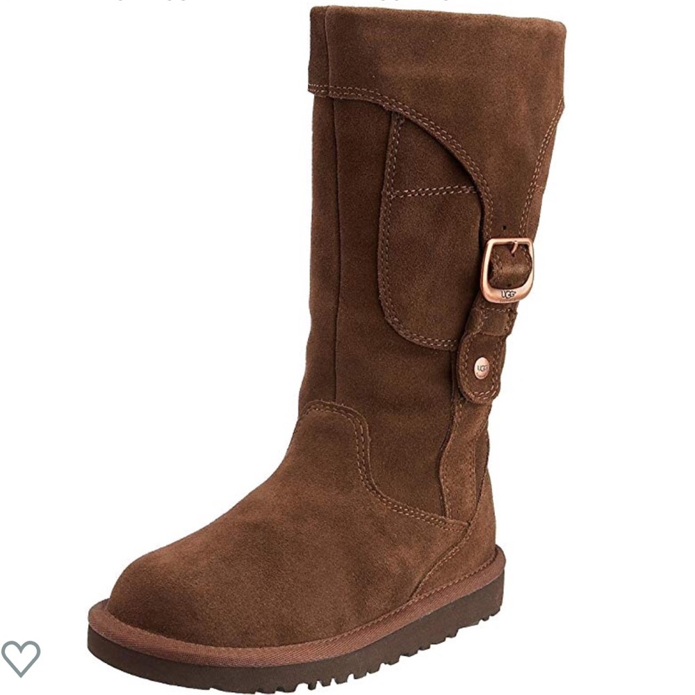 Espresso Big Girls Cargo  Uggs With Pocket Size 4